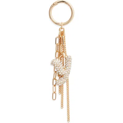 Chelsea28 Pavé Crystal Inital Bag Charm In Gold