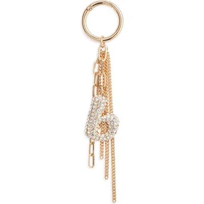 Chelsea28 Pavé Crystal Inital Bag Charm In Gold