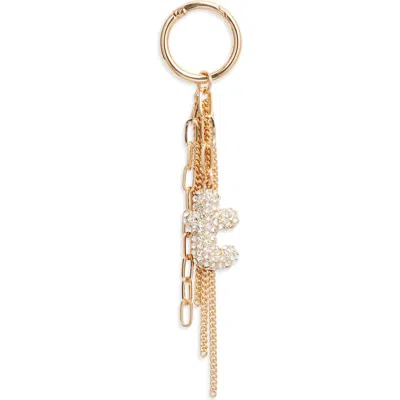 Chelsea28 Pavé Crystal Inital Bag Charm In Gold