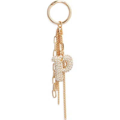 Chelsea28 Pavé Crystal Inital Bag Charm In Gold