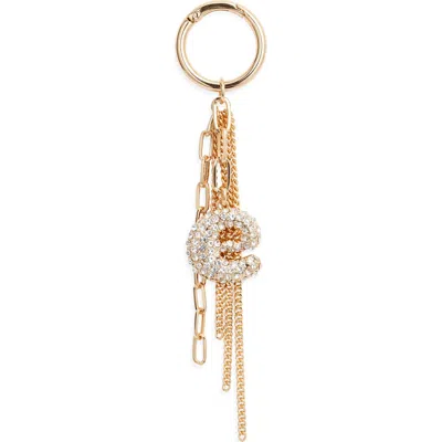 Chelsea28 Pavé Crystal Inital Bag Charm In Gold