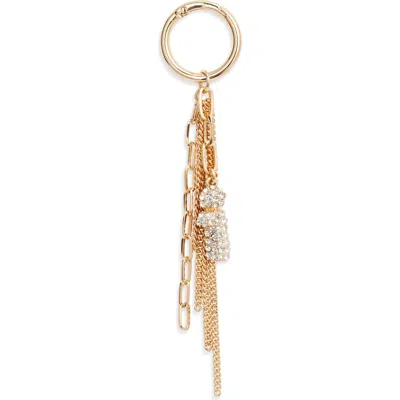 Chelsea28 Pavé Crystal Inital Bag Charm In Metallic