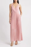 Chelsea28 Pleat Tie Back Maxi Dress In Pink Beauty