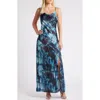 Chelsea28 Print Satin Maxi Dress
