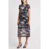 Chelsea28 Printed Mesh Midi Dress