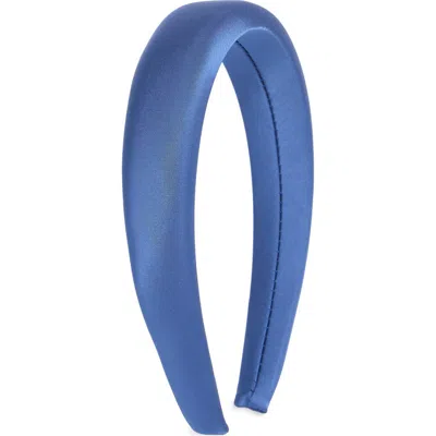 Chelsea28 Puff Satin Headband In Blue