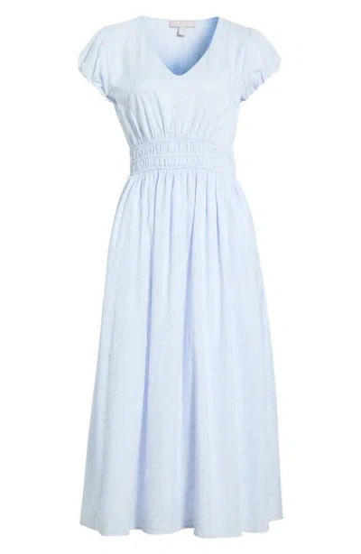 Chelsea28 Puff Sleeve Midi Dress In Blue
