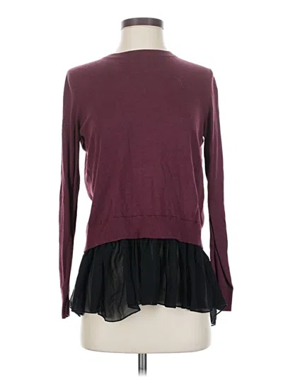 Pre-owned Chelsea28 Pullover Sweater In Burgundy