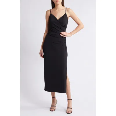 Chelsea28 Ruched Jersey Dress In Black