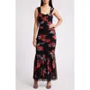Chelsea28 Ruched Maxi Dress In Black