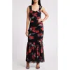Chelsea28 Ruched Maxi Dress In Black