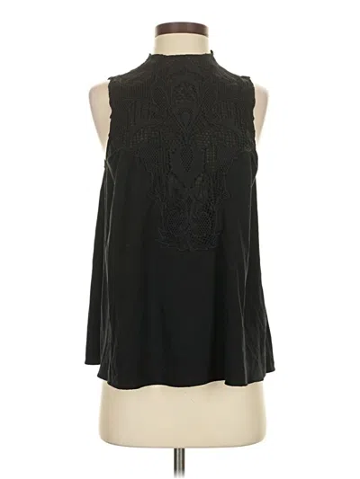 Pre-owned Chelsea28 Sleeveless Blouse In Black