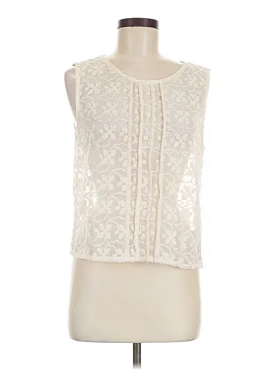 Pre-owned Chelsea28 Sleeveless Blouse In Ivory