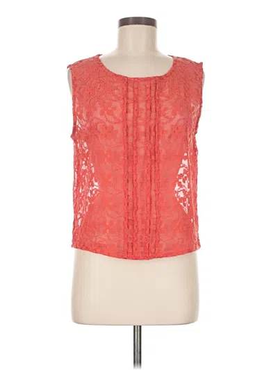 Pre-owned Chelsea28 Sleeveless Blouse In Orange