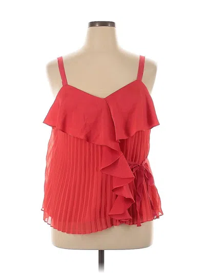Pre-owned Chelsea28 Sleeveless Blouse In Red