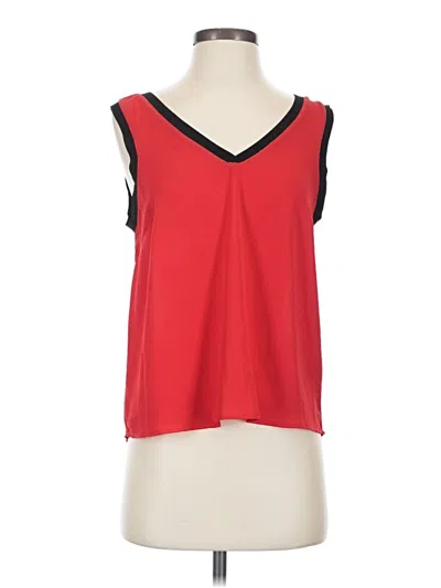 Pre-owned Chelsea28 Sleeveless Blouse In Red