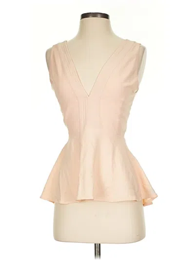 Pre-owned Chelsea28 Sleeveless Blouse In Tan
