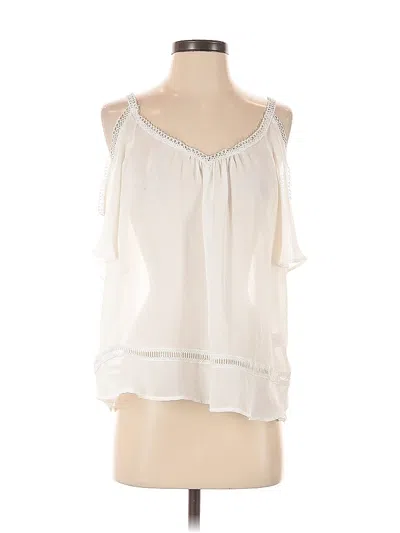 Pre-owned Chelsea28 Sleeveless Blouse In White