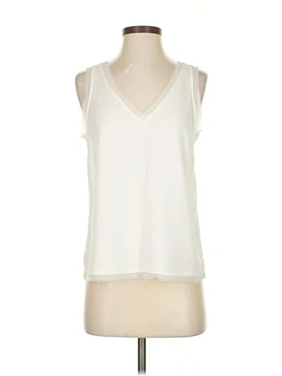 Pre-owned Chelsea28 Sleeveless Blouse In White