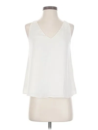 Pre-owned Chelsea28 Sleeveless Blouse In White