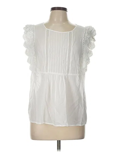 Pre-owned Chelsea28 Sleeveless Blouse In White