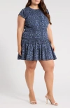 Chelsea28 Smocked Bodice Drop Waist Dress In Blue