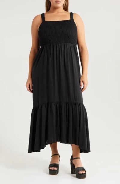 Chelsea28 Smocked Maxi Sundress In Black