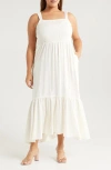 Chelsea28 Smocked Maxi Sundress In Ivory Cloud