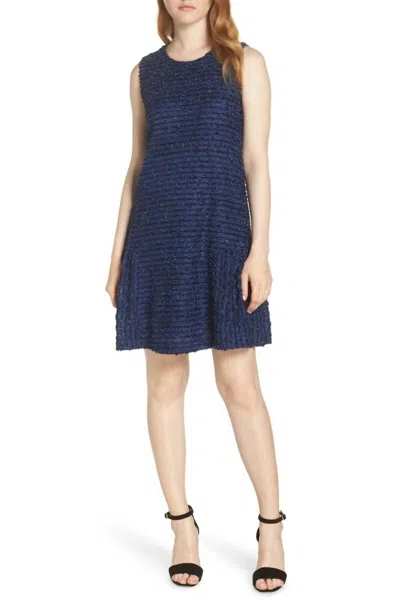 Chelsea28 Sparkle Sleeveless Above Knee Ruffle Hem Dress In Navy Blue