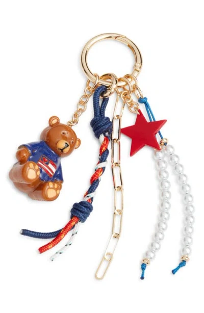 Chelsea28 Star Bear Bag Charm In White