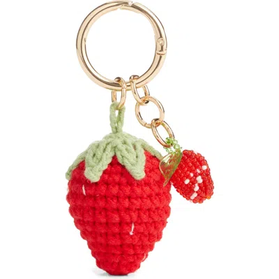 Chelsea28 Strawberry Crochet Bag Charm