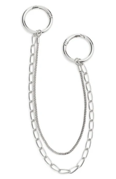 Chelsea28 Swag Chain Bag Charm In Silver
