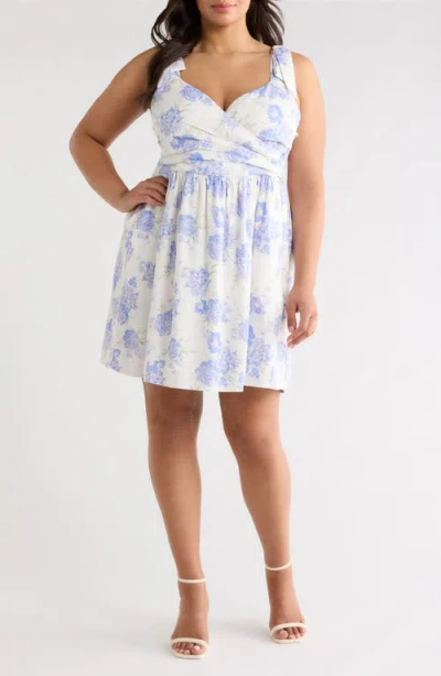 Chelsea28 Tie Shoulder Minidress In Multi