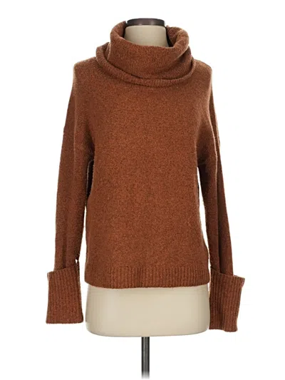 Pre-owned Chelsea28 Turtleneck Sweater In Brown