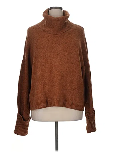 Pre-owned Chelsea28 Turtleneck Sweater In Brown