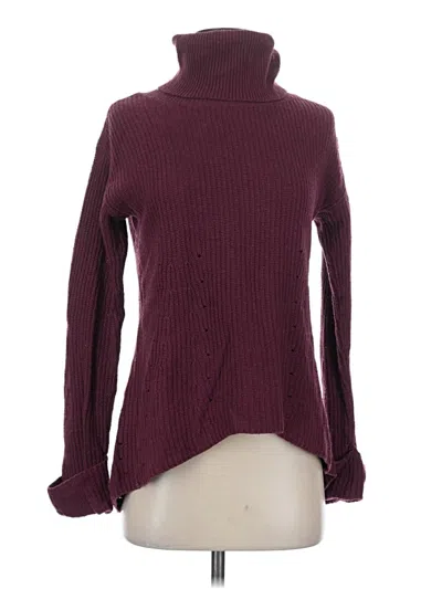 Pre-owned Chelsea28 Turtleneck Sweater In Burgundy