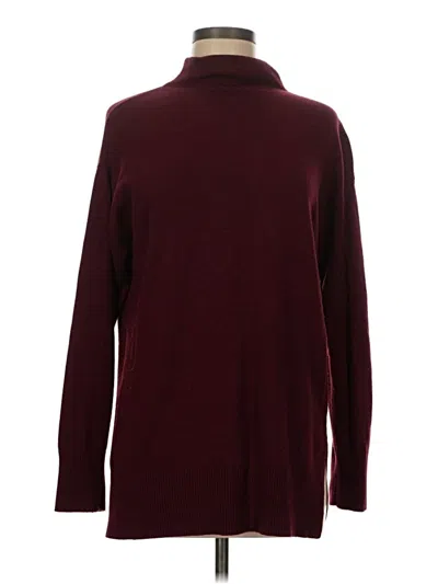 Pre-owned Chelsea28 Turtleneck Sweater In Burgundy