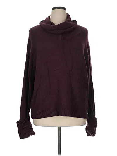 Pre-owned Chelsea28 Turtleneck Sweater In Burgundy