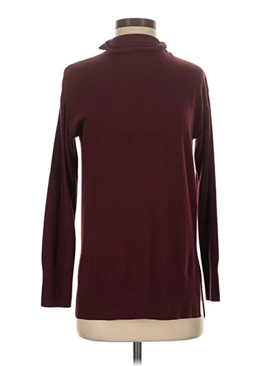 Pre-owned Chelsea28 Turtleneck Sweater In Burgundy