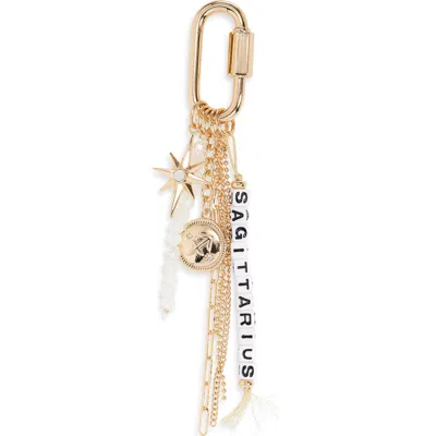 Chelsea28 Zodiac Bead Bag Charm In Gold