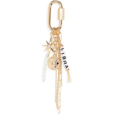 Chelsea28 Zodiac Bead Bag Charm In Gold