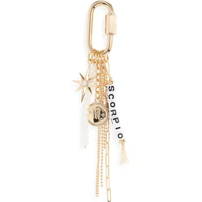 Chelsea28 Zodiac Bead Bag Charm In Gold