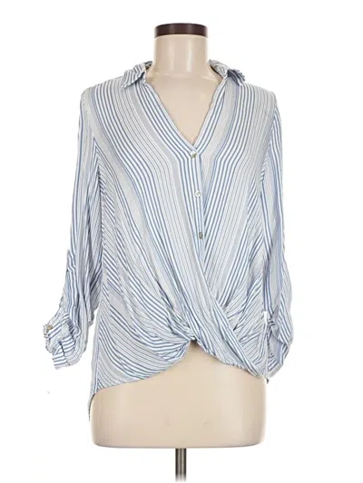 Pre-owned Chenault 3/4 Sleeve Blouse In Blue