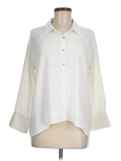 Pre-owned Chenault 3/4 Sleeve Blouse In White
