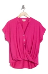 Chenault Cap Sleeve Top In Pink