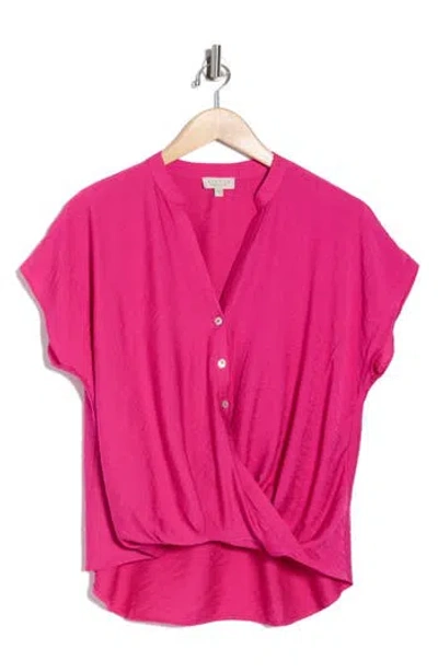 Chenault Cap Sleeve Top In Pink