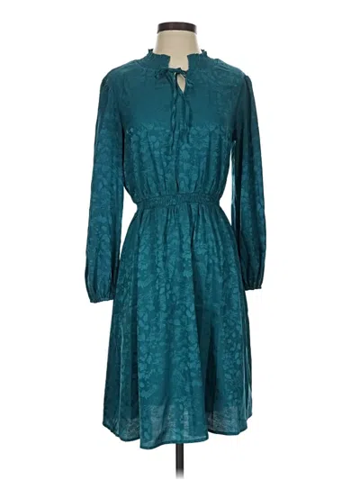 Pre-owned Chenault Casual Dress In Teal