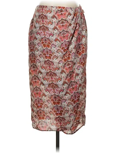 Pre-owned Chenault Formal Skirt In Silver