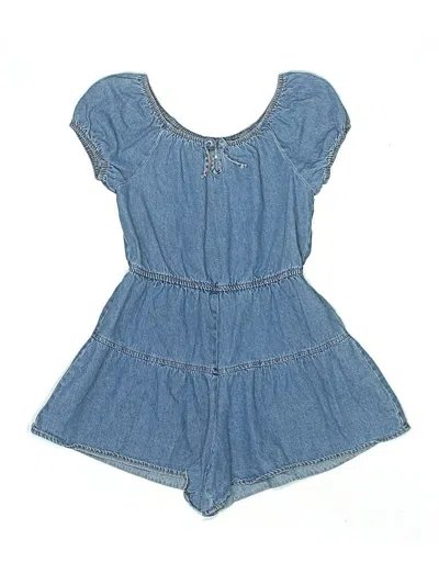 Pre-owned Chenault Girl Kids' Dress In Blue