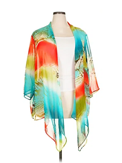 Pre-owned Chenault Kimono In Blue